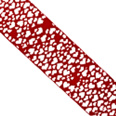 Ingmarson Hearts Wool & Cashmere Scarf Red In Cashmere