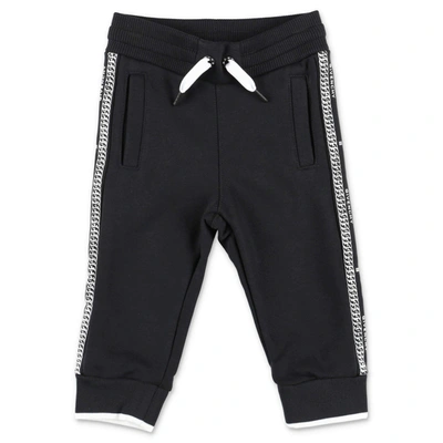Shop Givenchy Kids Chainlink Printed Track Pants In Black