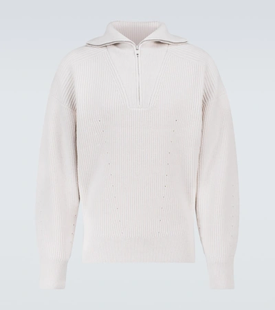 Shop Isabel Marant Benny Merino Wool Turtleneck Sweater In Ecru