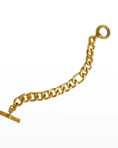 Shop Dina Mackney Link Chain Toggle Bracelet In Gold