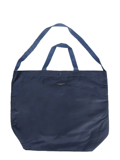 Shop Engineered Garments Large Tote Bag In Blue