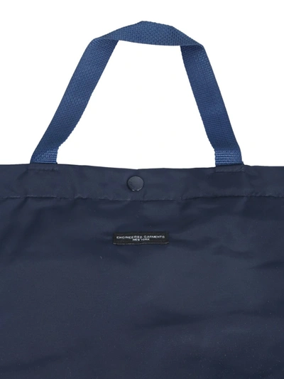 Shop Engineered Garments Large Tote Bag In Blue