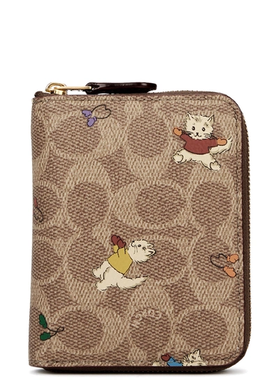 Coach cat wallet sales