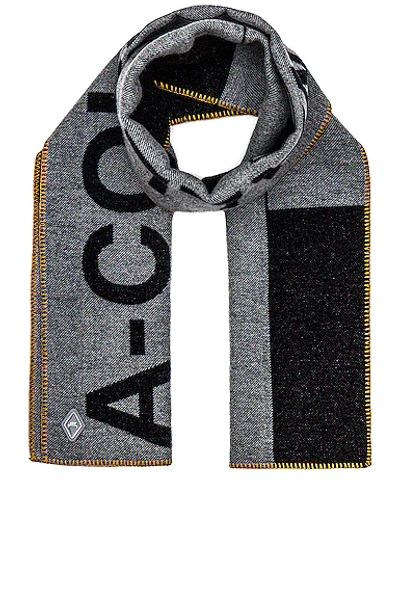 Shop A-cold-wall* Large Logo Scarf In Black