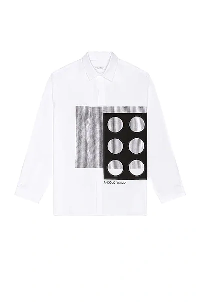 Shop A-cold-wall* Projection Shirt In White