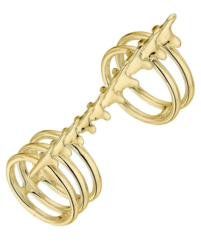 Shop Shaun Leane Gold Plated Vermeil Silver Serpent's Trace Long Double Band Ring