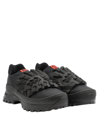 Shop 424 Vibram Sole Sneakers In Black  