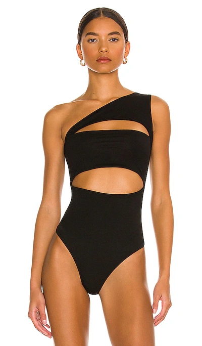 Shop Superdown Tori Cut Out Bodysuit In 黑色
