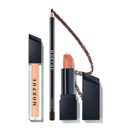 Shop Morphe Out & A Pout Lip Trio In Nude