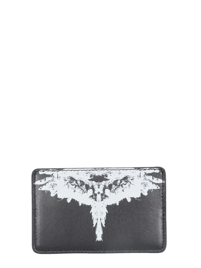 Shop Marcelo Burlon County Of Milan Leather Card Holder In Black