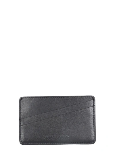 Shop Marcelo Burlon County Of Milan Leather Card Holder In Black