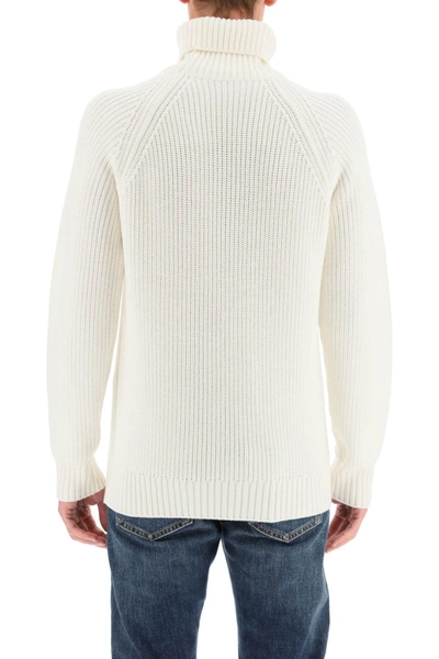 Shop Gm 77 Gm77 Turtleneck Wool Sweater In White
