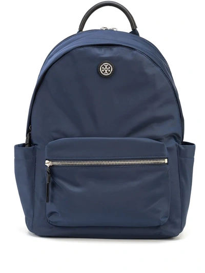 Shop Tory Burch Virginia Zip Backpack In Blue