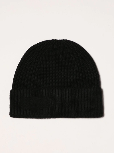 Shop Patrizia Pepe Beanie Hat In Black