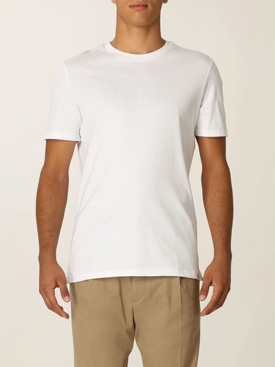 Shop Paolo Pecora T-shirt In Cotton Jersey In White