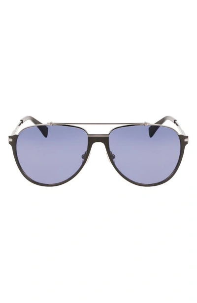 Shop Lanvin 60mm Gradient Aviator Sunglasses In Black