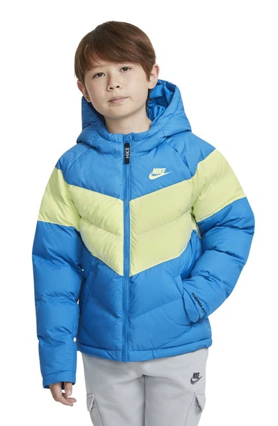 Nike Kids' Filled Jacket In Imperial Blue/ Lime Ice | ModeSens
