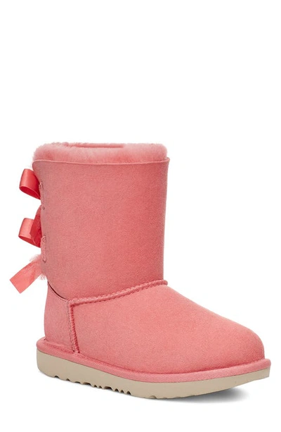 Shop Ugg (r) Bailey Bow Ii Water Resistant Genuine Shearling Boot In Pink Blossom