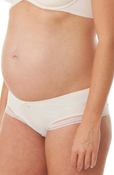 Shop Cache Coeur Milk Seamless Low Waist Maternity Briefs In Blush