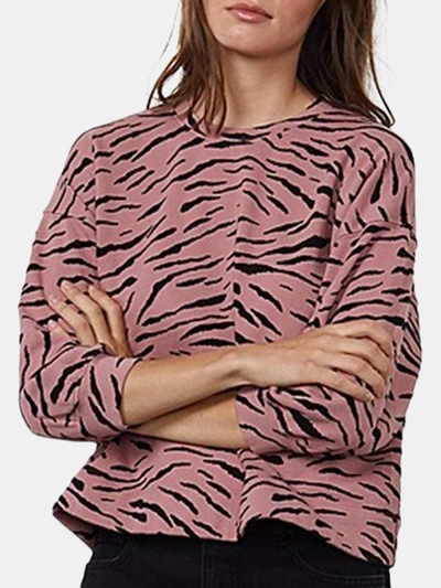 Shop Velvet Hilda Sweatshirt In Taffy Pink