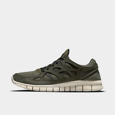 Shop Nike Men's Free Run 2 Running Shoes In Sequoia/black/med Olive/sail