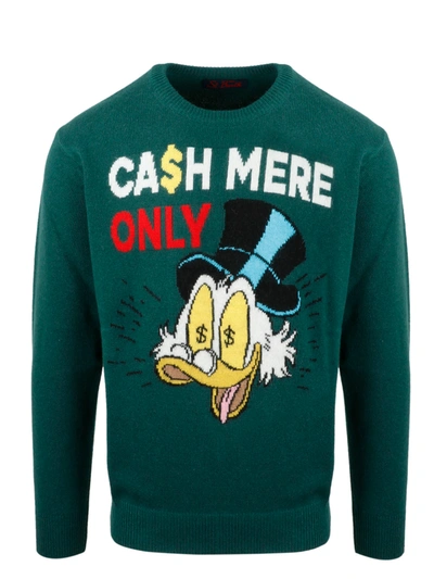Shop Mc2 Saint Barth Cash Mere Only Disney Edition Sweater In Green