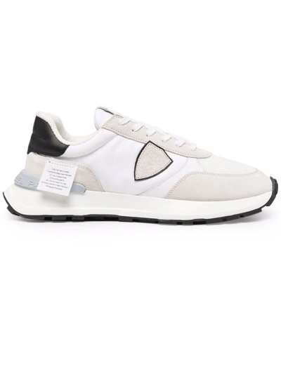 Shop Philippe Model White Antibes Sneakers In Bianco