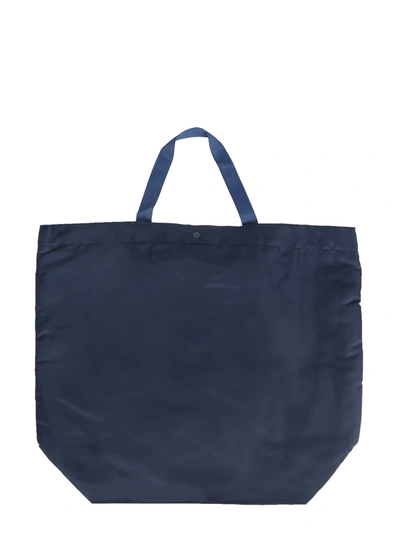 Shop Engineered Garments Large Tote Bag In Blu