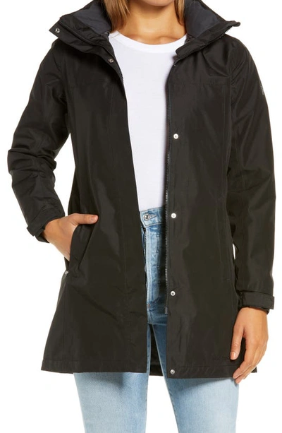 Helly Hansen Aden Hooded Insulated Rain Jacket In Black | ModeSens