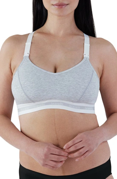 Shop Bravado Designs Original Organic Cotton Blend Pumping & Nursing Bra In Dove Heather