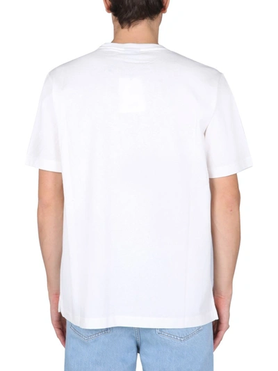 Shop Ps By Paul Smith "happy" T-shirt With Pocket In White