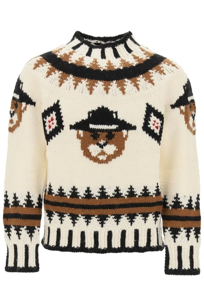 Shop Dsquared2 Beaver Wool Sweater In Mixed Colours