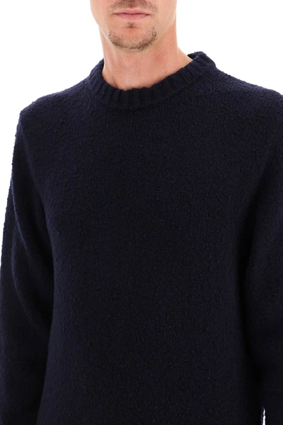 Shop Gm77 Extrafine Wool Crew Neck Sweater In Blue