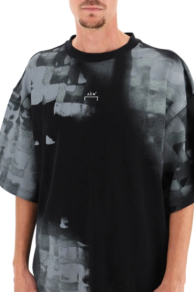 Shop A-cold-wall* Oversized T-shirt In Black,grey