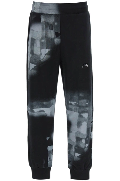 Shop A-cold-wall* Brush Stroke Print Sweatpants In Black,grey