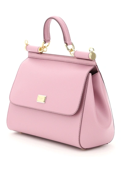 Shop Dolce & Gabbana Medium Sicily Bag In Pink