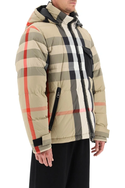 Shop Burberry Romford Reversible Vest In Recycled Nylon In Beige,black,red