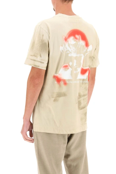Shop Alyx Nightmare Print T-shirt In Beige,white,red