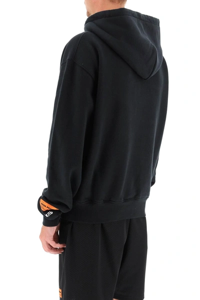 Shop Heron Preston Censored Heron Hoodie In Black