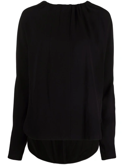 Shop Marni Bow Fastening Knitted Top In Black