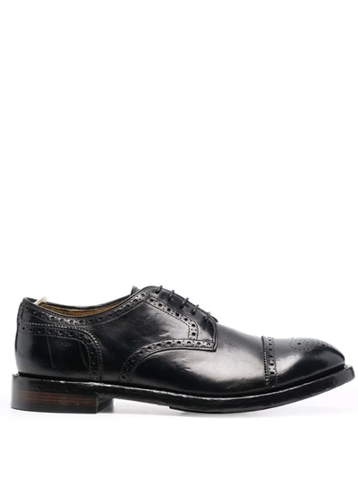 Shop Officine Creative Lace-up Leather Brogues In Black