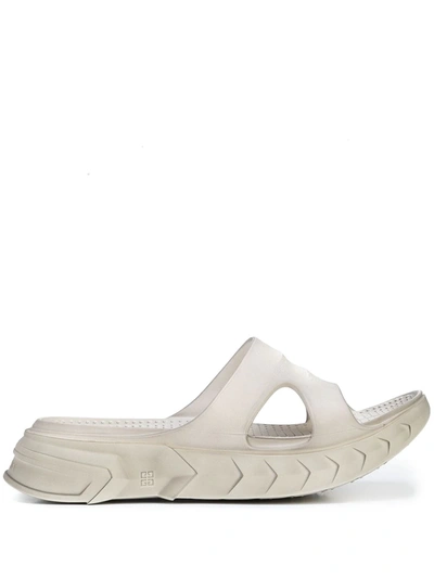 Shop Givenchy Marshmallow Slider Sandals In Grey