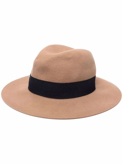 Shop Paul Smith Wool Felt Hat In Brown
