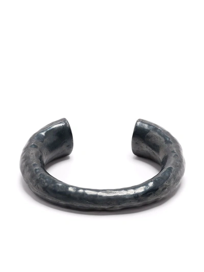 Shop Parts Of Four Druid Hammered Bracelet In Silver