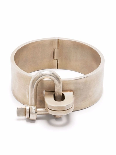 Shop Parts Of Four Restraint Chunky Cuff Bracelet In Silver