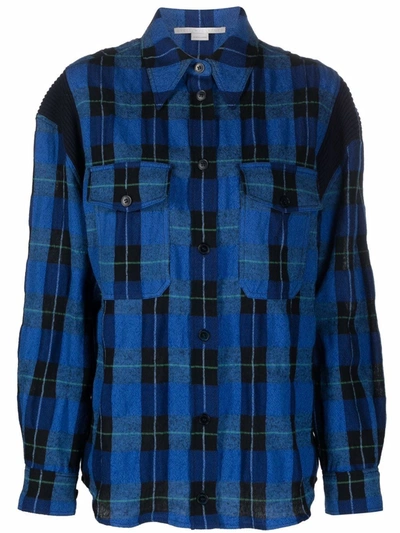 Shop Stella Mccartney Check-print Shirt In Blue