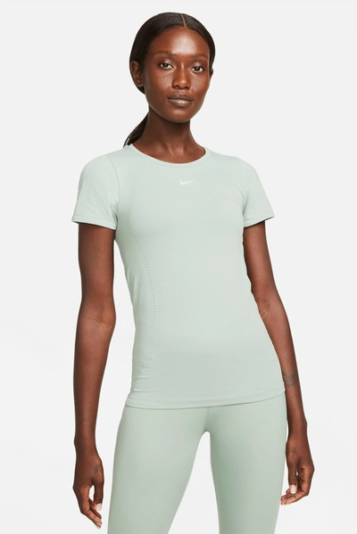 Shop Nike Dri-fit Adv Aura Short-sleeve Top In Multicolour