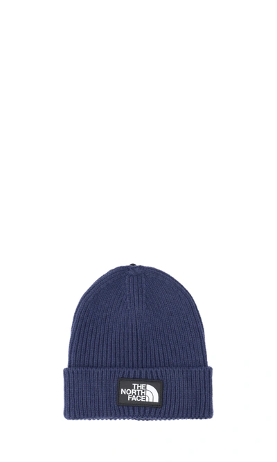 Shop The North Face Logo Beanie In Blue