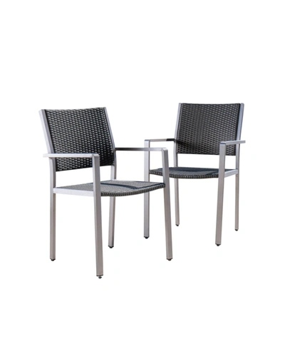 Shop Noble House Cape Coral Outdoor Dining Chairs With Frame, Set Of 2
