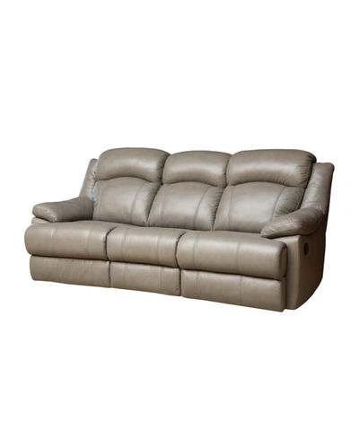 Shop Abbyson Living Quentin 84" Leather Recliner Sofa